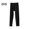 Men Pants Elastic Waist Double-Sided Brushed Thermal Insulation Long Johns Solid Color Mountaineering Vacation Travel Work School Bottoming Trousers