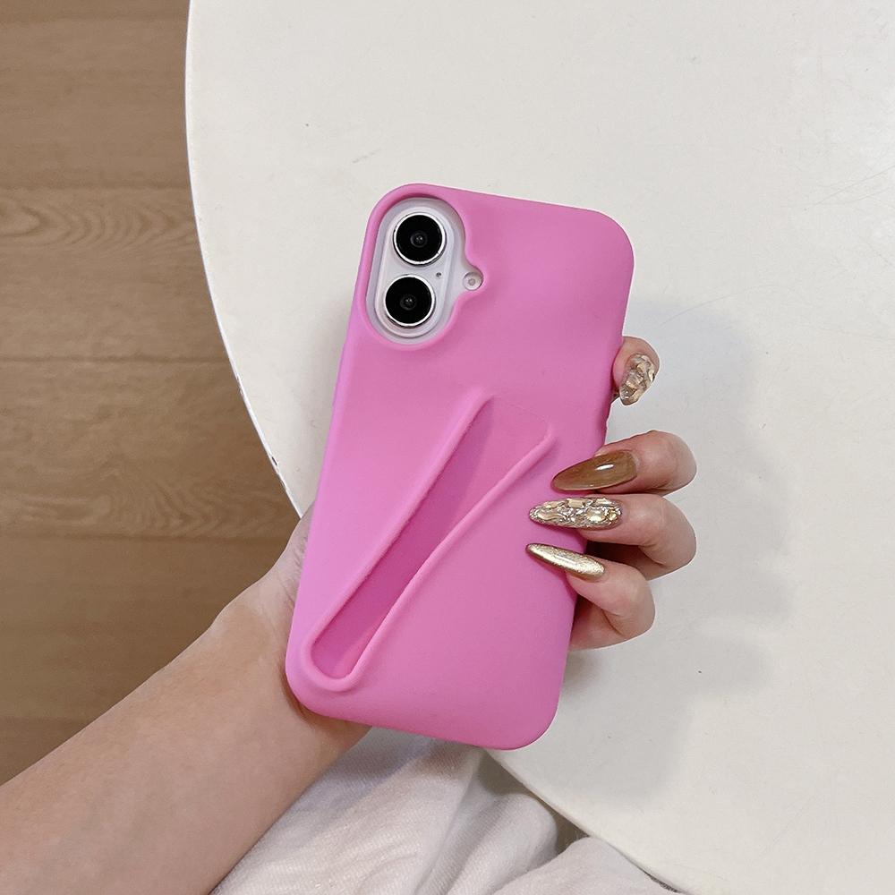 Lipstick Silicone Phone Case for iPhone 11 13 16 15 12 for 14 15 16 Pro 14 16 Pro Max DIY Lipstick Lip Holder Silicone Phone Case