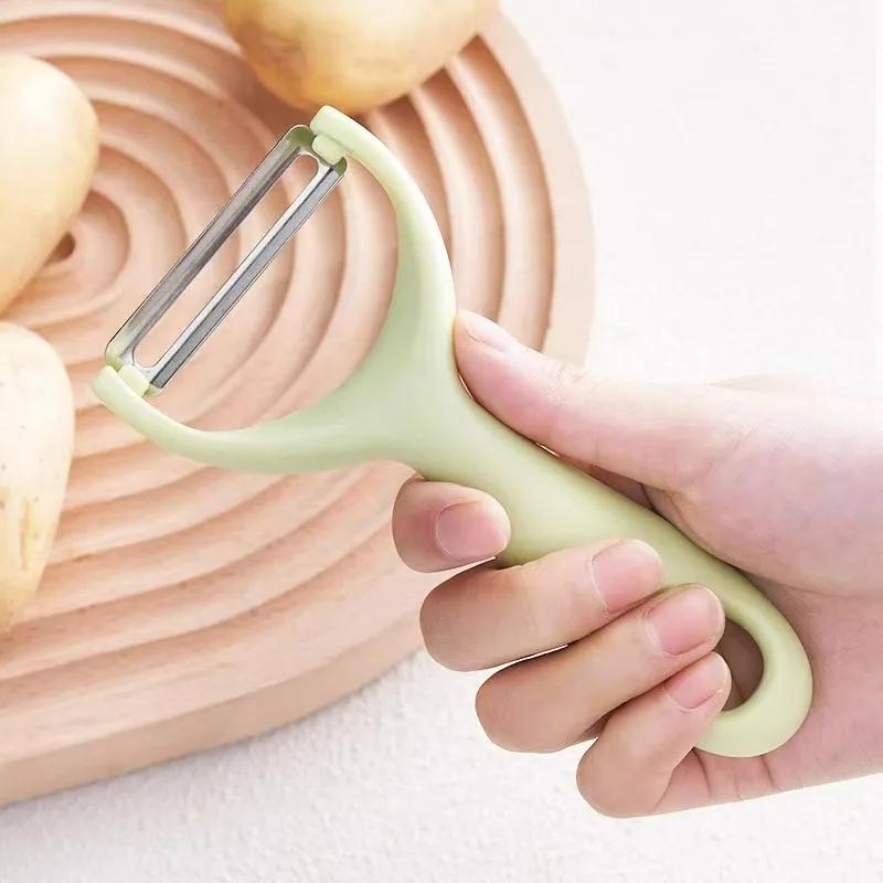 Stainless steel peeler with PP handle, potato and household vegetable and fruit peeler, fruit knife, kitchen utensils