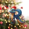 2D 26 Buchstaben Weihnachtsdrachen-Anhänger Gedrucktes Muster Dekorativer Drache Baby Hängeornament Acryl Weihnachtsdekorationen