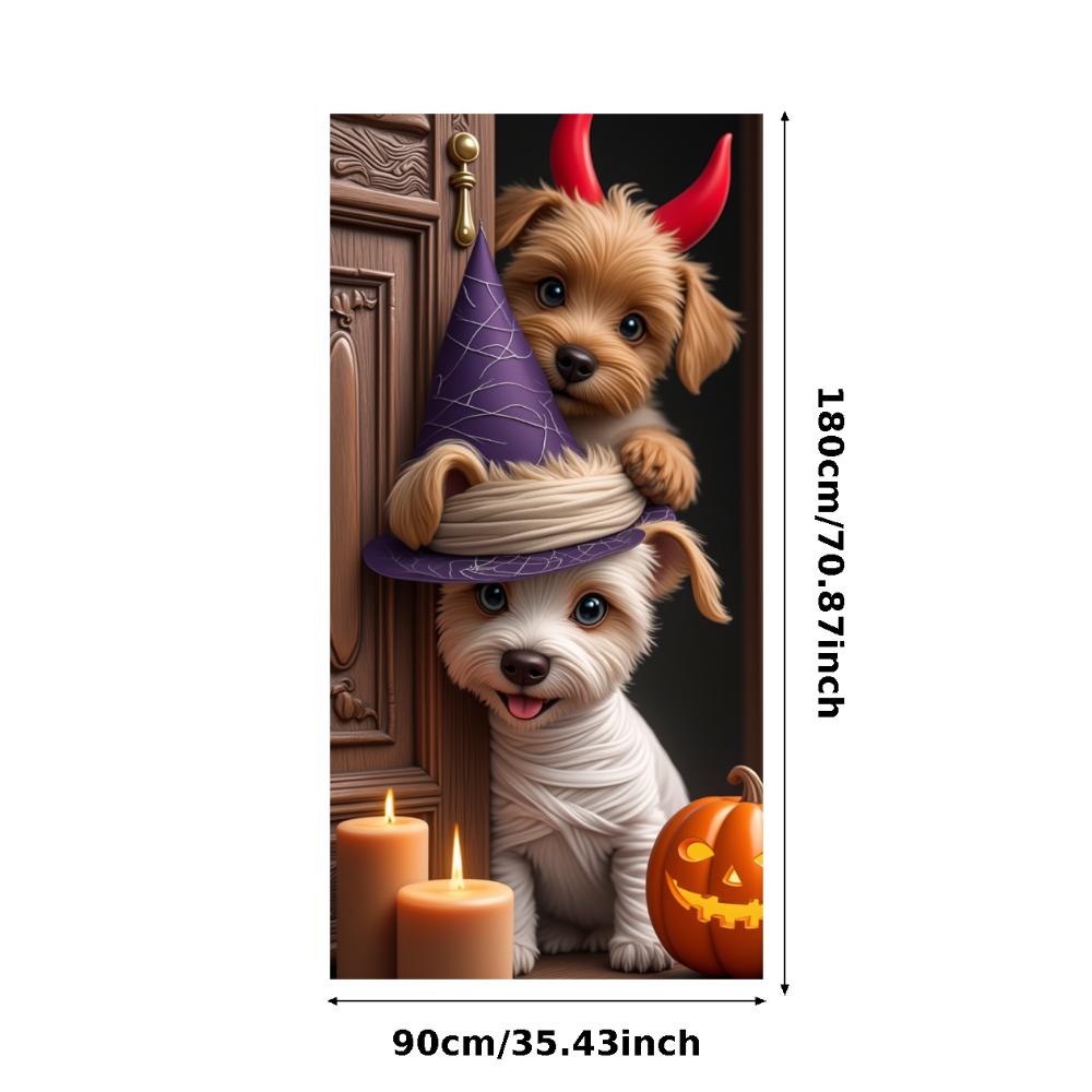 

Spooky Decoration Vibrant Colors Halloween Banner Trick Or Treat Sign Easy To Hang Fancy Dress Banner For Costume Party Holiday