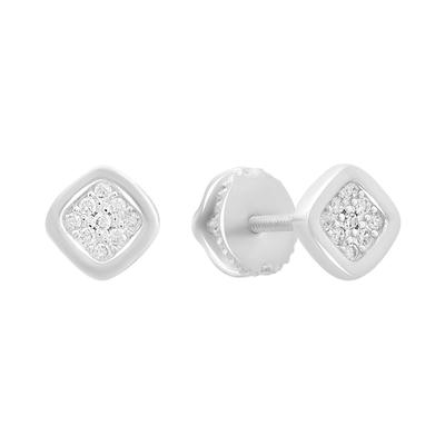 Silver Earrings with Cubic Zirkonia (2191667)