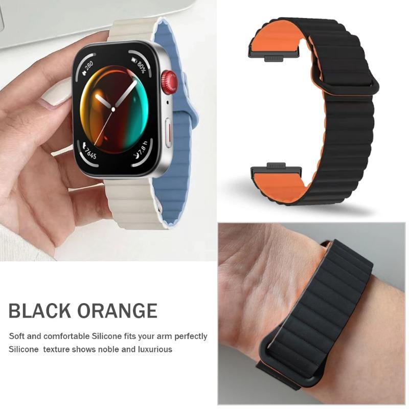 Silicone Sport Watchband For Huawei Watch Fit 4 Fit 4Pro Fit 3 Magnetic Loop Bracelet For Huawei Watch Fit3 Smartwatch Wristband