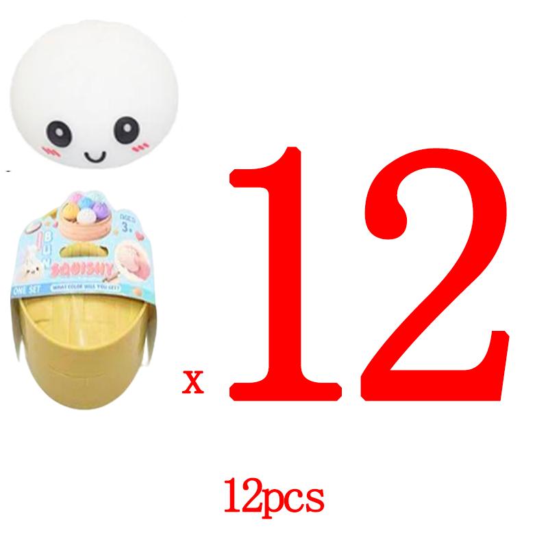 Steamed Stuff Bun Anti-Stress Ball Fidgets Durable Toy Dumpling Squishies Soft Slowing Rebound Foam Durable Toy Ultra-Soft Decompression