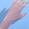 1Pair Fingerless Sunshade Gloves Summer Sunscreen Uv Protection Multicolor Gloves For Woman Breathable Driving Gloves Gifts
