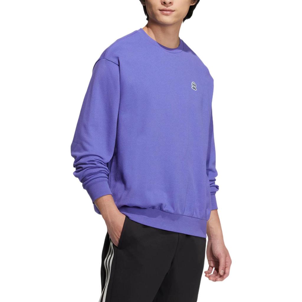 adidas Neo Sweatshirts Unisex Purple Crew Neck Moderate Regular HN6642