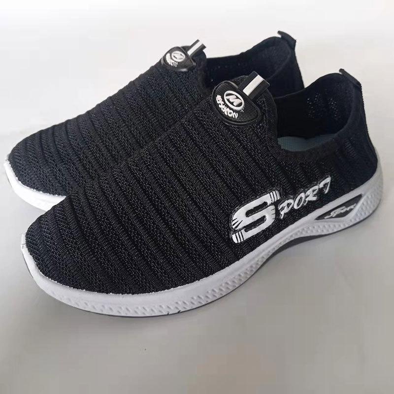 

Модная повседневная весенняя спортивная обувь, женская тканая обувь, нескользящая дышащая обувь для бега с дезодорантом, прогулочная обувь 36