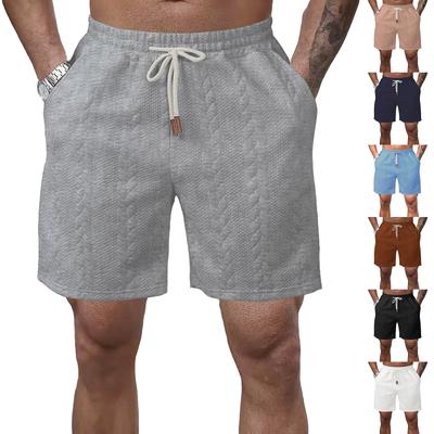 Shorts Décontractés pour Homme Taille Élastique Cordon de Serrage Plage Course Entraînement Short Léger Ample Été