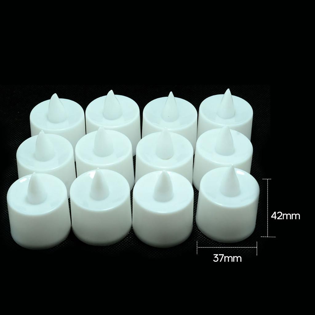 6/12Pcs Electric Led Candle Lamp Flameless Tealight Candles for Home Party Birthday Wedding Festival Decoration