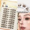 Self Adhesive/Without Glue 48/60 Clusters False Eyelashes 8/10 Rows Fake Eyelashes  Daily/Party