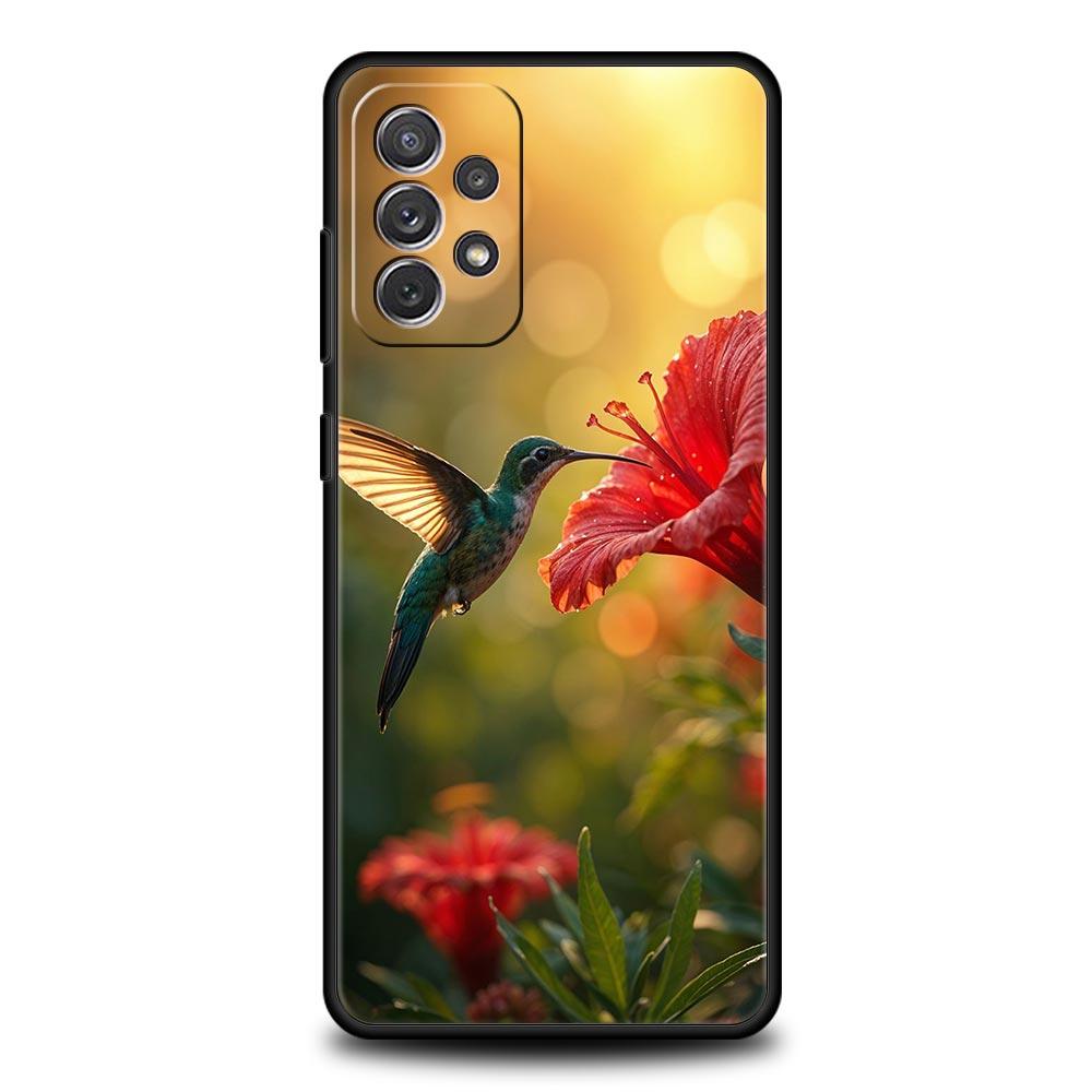 Hummingbird Phone Case For Samsung Galaxy A15 A13 A51 A71 A41 A31 A21S A03S A05 A35 A32 A55 A23 A25 A33 A53 A73 5G Cover