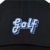 LOLONG Golf NEEDLEPOINT HAT - BLACK