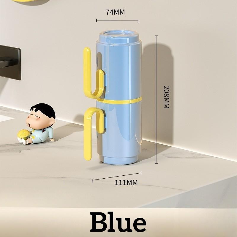 

Portable Toothbrush Cup Travel Mouthwash Cup Student Dormitory Household Children s Wash Cup Set Toothbrush Storage Box синій