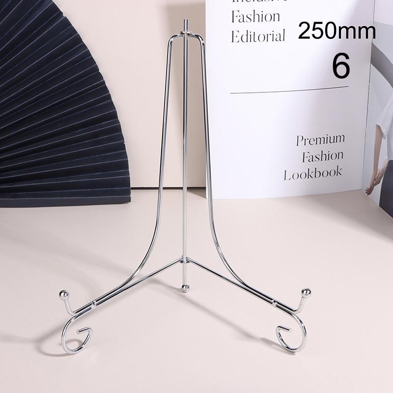 Черный серебристый железный мольберт, подставка для книг, фототумба, чаша, рамка для тарелок, подставка для мольберта, кронштейн для поделок