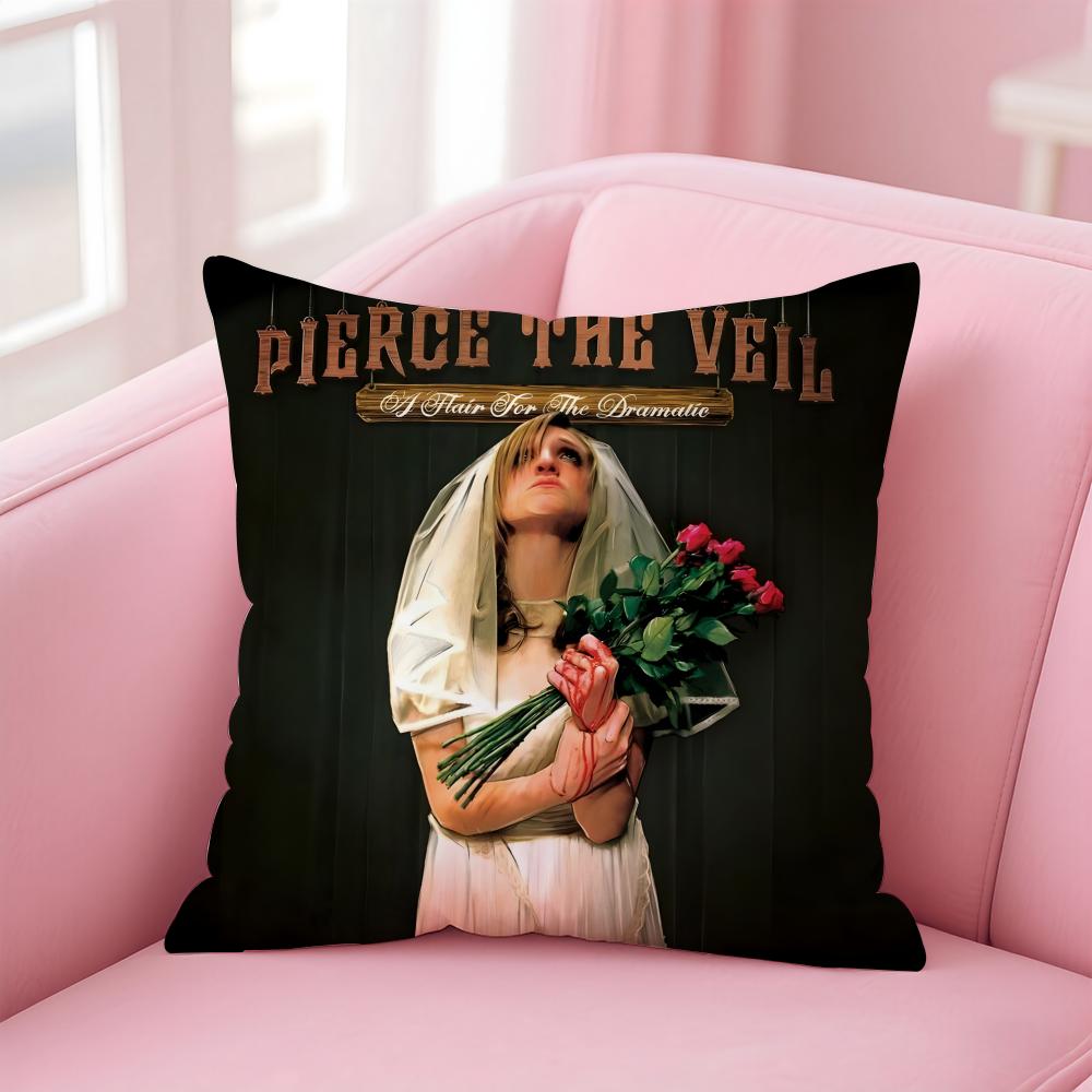 p-Pierce The Veil Cushion Cover Comfortable Reversible Pillow Cover Ideal for Car Sofa Bedroom & Beyond