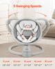 Baby Swing for Infants 5 Speeds Remote Control Bluetooth Lullabies Cushion
