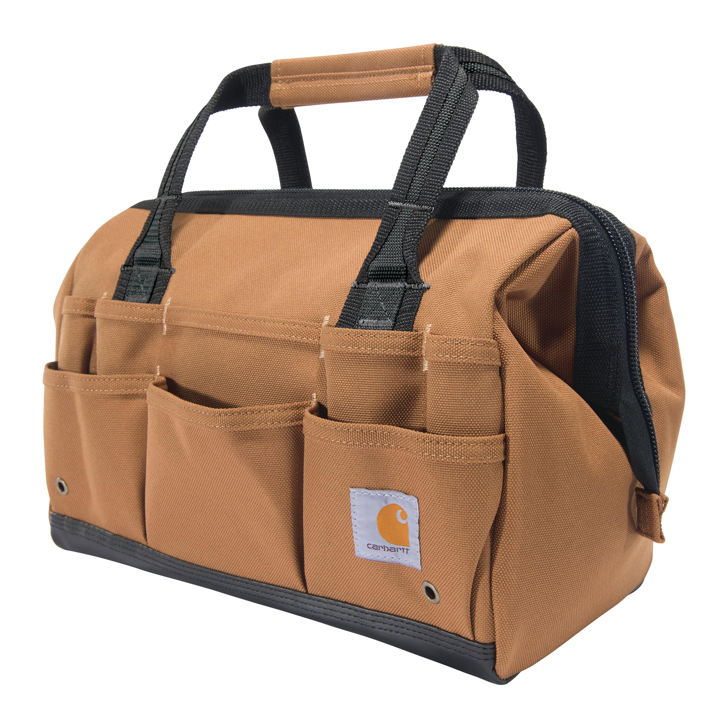 

Carhartt Tool 26 Carhartt Brown On-Site Bag, Durable, Waterproof, Thick, 14-inch, Pockets,