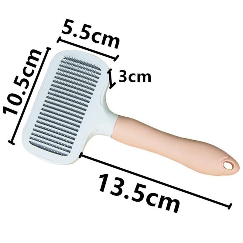 Cat Comb Stainless Steel Cat Brush Massage Cats Hair Comb One-button Pet Hair Remover Pet Grooming Cleaning Tools Pets Supplies