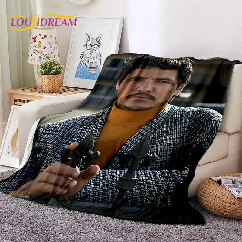 Jose Pedro Pascal Actor Star Soft Flannel Blanket for Beds Bedroom Sofa Picnic,Throw Blanket for Cover Outdoor Leisure Nap Gift