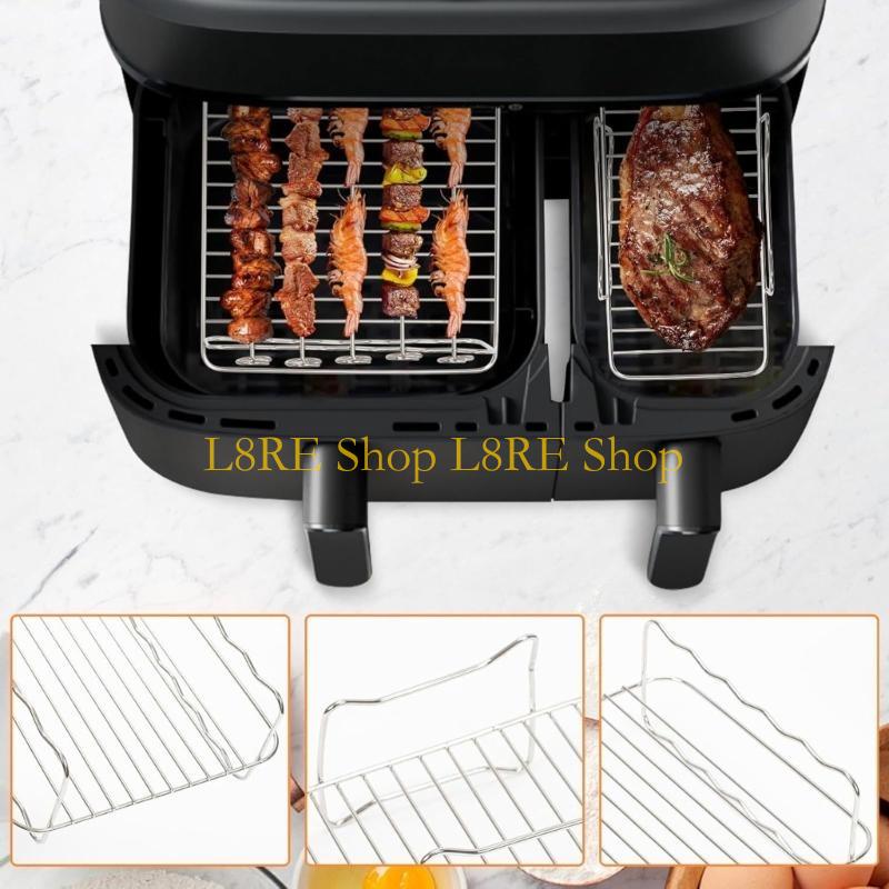 L8RE Nonstick Air Fryers Silicone Liners Dehydrator Racks Baking Paper Airfryers Accessories Quick Meal Preparation Tool