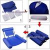 Foldable Inflatable Water Recliner with Mesh Hammock and Dual-Use Backrest