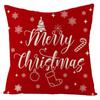 Vánoční povlak na polštář Červený povlak na polštář na pohovku Polštář Povlečení Polštář Polštář u postele