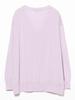 B:MING LIFE STORE by BEAMS Women's L/S Knit Sheer Oversized Cardigan, Lavender, One Size
