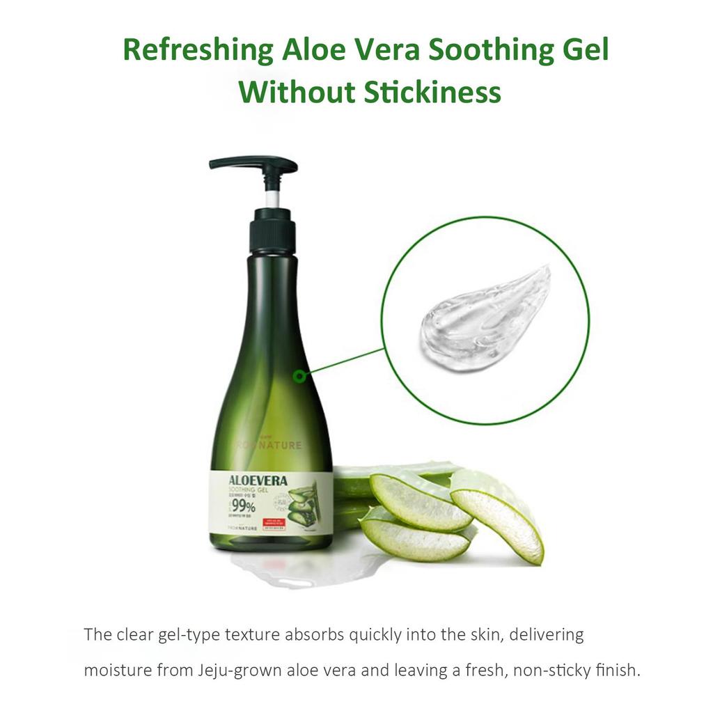 Fromnature 99% Aloe vera Soothing Gel Fresh (550g  19.4 oz) Pump Type