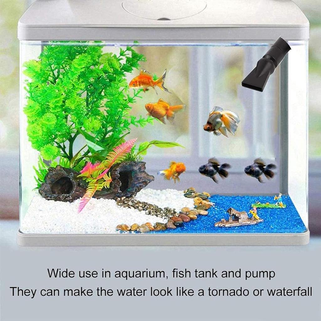 Still Awake 2 Pcs Aquarium Pump Duckbill Nozzle,Water Outlet Return Pipe Fitting,Fish Tank Duckbill Sprinkler Aquarium Pump Flare Duckbill
