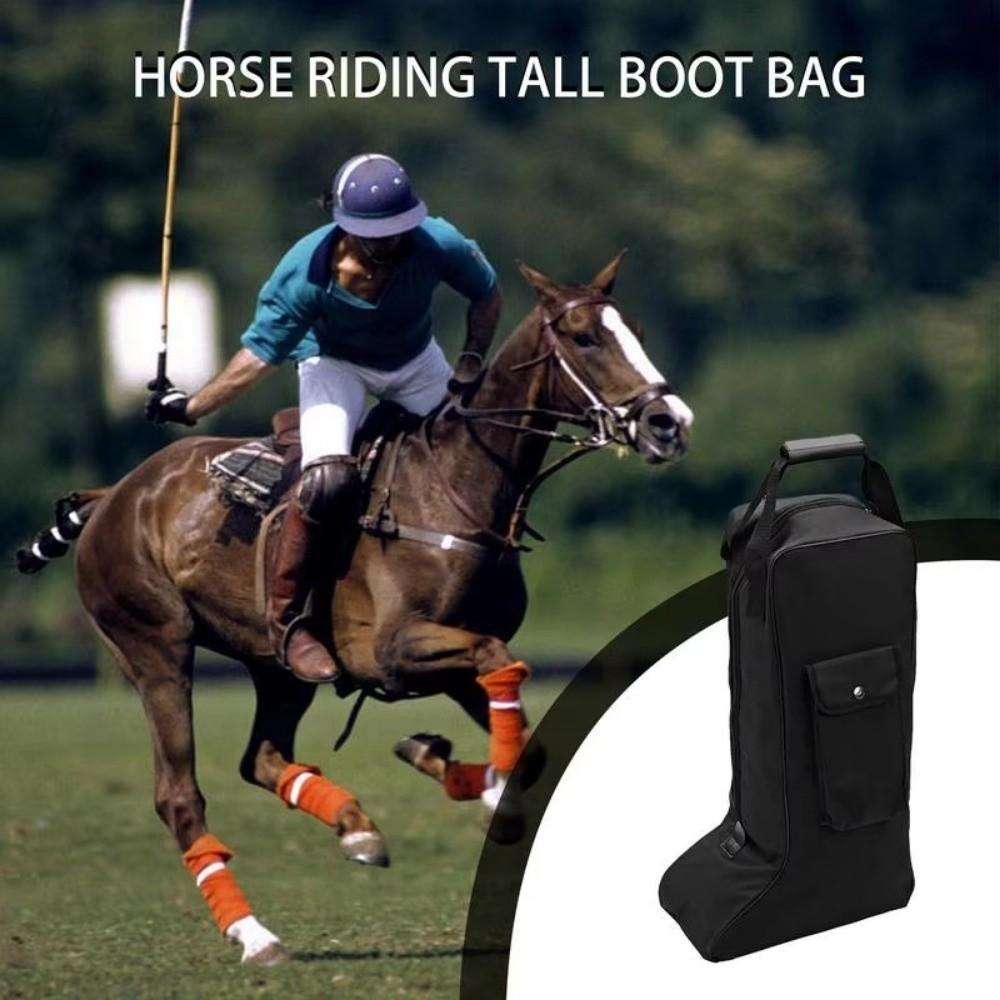 Waterproof Riding Boot Bag 600D Equestrian Boot Bag Horse Equipment Long Boots Bag  Travel Use