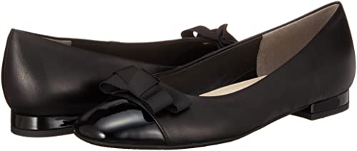 Unleaf Schleifenmotiv Zehenkappe Cutter Pumps, Damen, 3891, Schwarze Kombination, Größe 22,5 cm, 2E