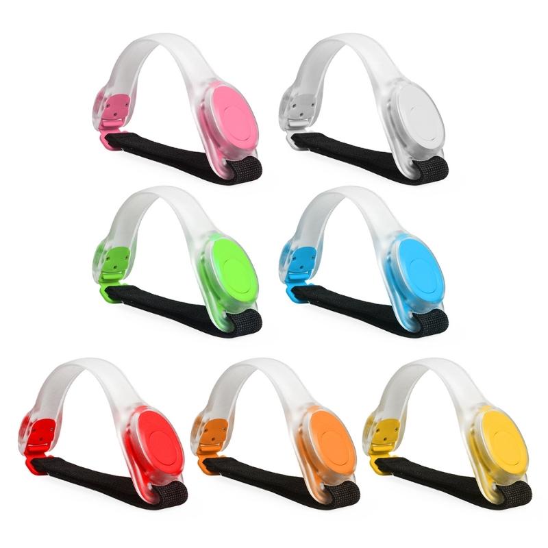 LED Light Up Armband Reflective Adjustable Wearable Silicone Running Belt Strap