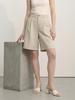Women's A-Line High-Waisted Slimming Mid-Length Shorts for Spring Summer - Tailored Fit for Pear Shapes and Petite Sizes