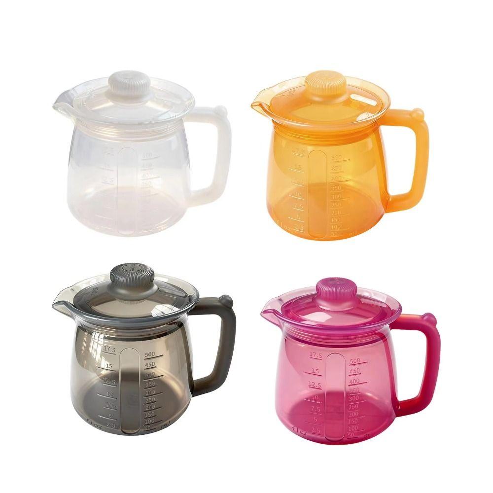 Leakproof Silicone Teapot 500ml Capacity Milk Jug Multipurpose Coffee Carafe  Juice Serving