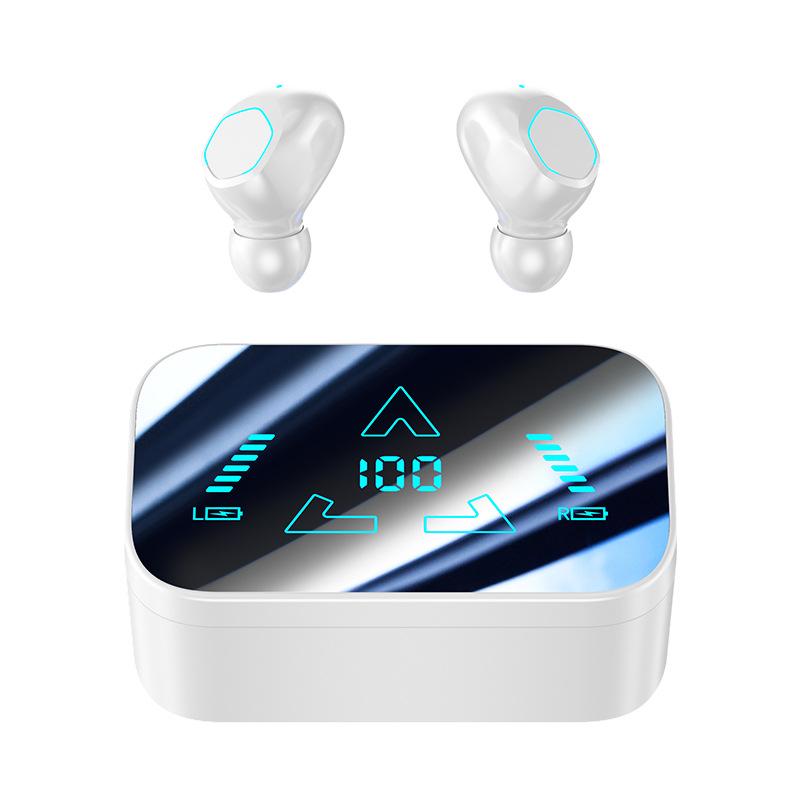 Ultra-Long Battery Bluetooth Earphones - Noise Cancelling, Digital Display, Waterproof with Sliding Design