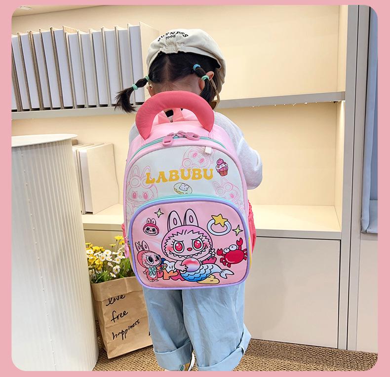 Strapazierfähiger Cartoon-Kinderrucksack - Großes Fassungsvermögen, Leichtgewicht, Schmutzabweisend, Doppelschulter-Design für grenzüberschreitenden Kindergartengebrauch