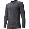 North Peak NP-8073 Black, Men's Long Sleeve Inner Shirt, Lightweight, Warm, Moisture-wicking, Quick-drying, Hollow Fiber, Size M