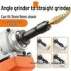 Variable Speed Electric Grinder Conversion Kit: Straight Grinder Head, Polisher, Collet, Stone Engraving Tool.