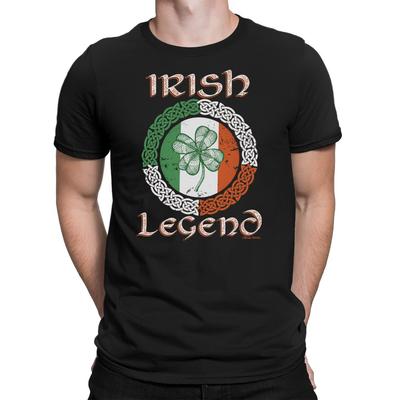 IRISH LEGEND Mens  T-Shirt Ireland St Patricks Day Paddy Leprechaun Gift