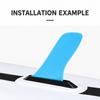 9 Inch Paddle Board Tail Fin No Tool Fin Screw Surfboard Center Fin SUP Replacement Fin  Longboard
