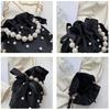 Fashion Luxury Handbags for Women Girls Small Pearl Imitation Bucket Bag Chain Shoulder Bag Shopping Tote Crossbody Bags