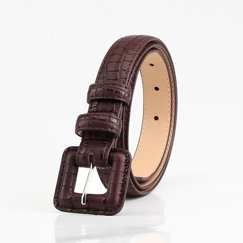 

25 простых пряжек женские ремни женские нишевые ретро джинсы стиль женские ремни темно-коричневого