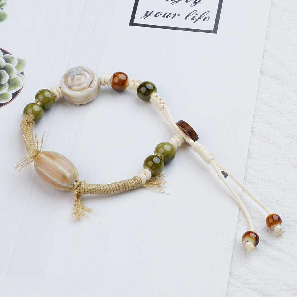 Ceramic Heavy Industry Weaving Star Small Fresh Sweet Bracelet Couple Student Girlfriend Weaving Hand