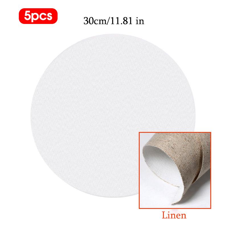 5 Stück Leinwandleer, Holzrahmen, Leinen-Malplatte, Künstler Kinder Anfänger Übung Kunstbedarf, DIY Graffiti, HB-03