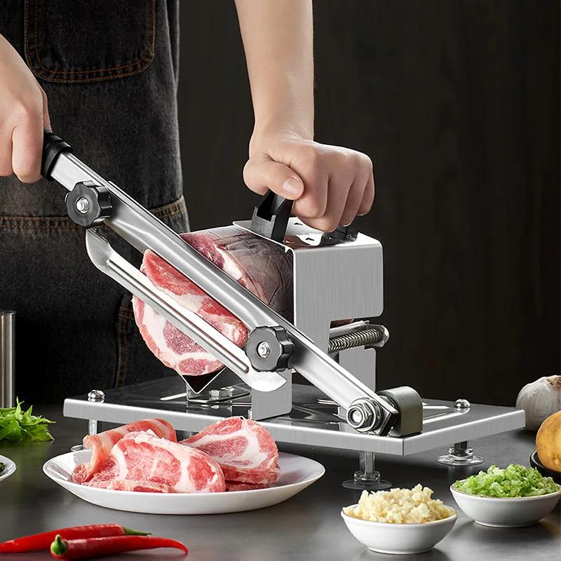Hot Pork Belly Vegetable Slicer Frozen Meat Processor Cutting Machine Mutton Rolls Cutter Fruit Easy Slicer Kitchen Accesory