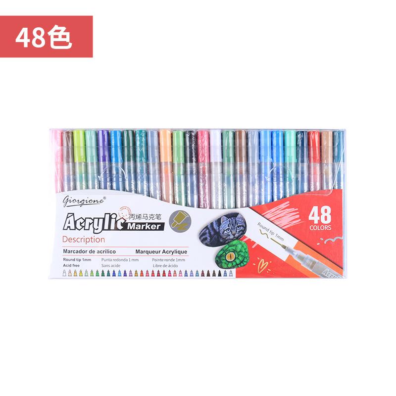 Acrylic Marker Set Suitable for Making DIY Crafts for Wood Canvas Stone Glass Ceramics and Rock Painting