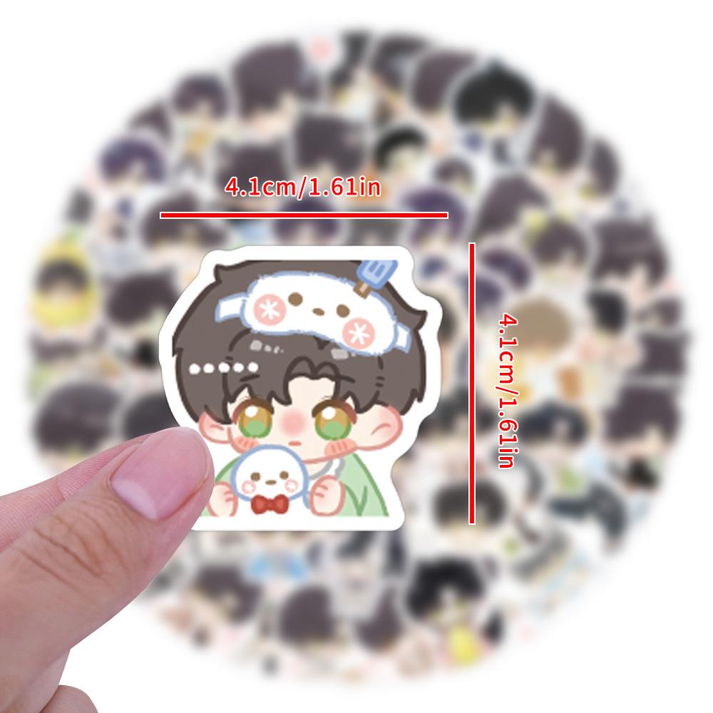 100 New Lishen QQ People Graffiti Stickers Decorate Refrigerator Water Bottle Skateboard Waterproof DIY Stickers