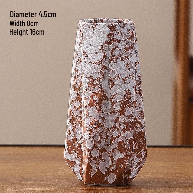 

Керамическая ваза в стиле ваби-саби: Ретро Подставка для свежих цветов для гостиной, обеденного стола или прихожей