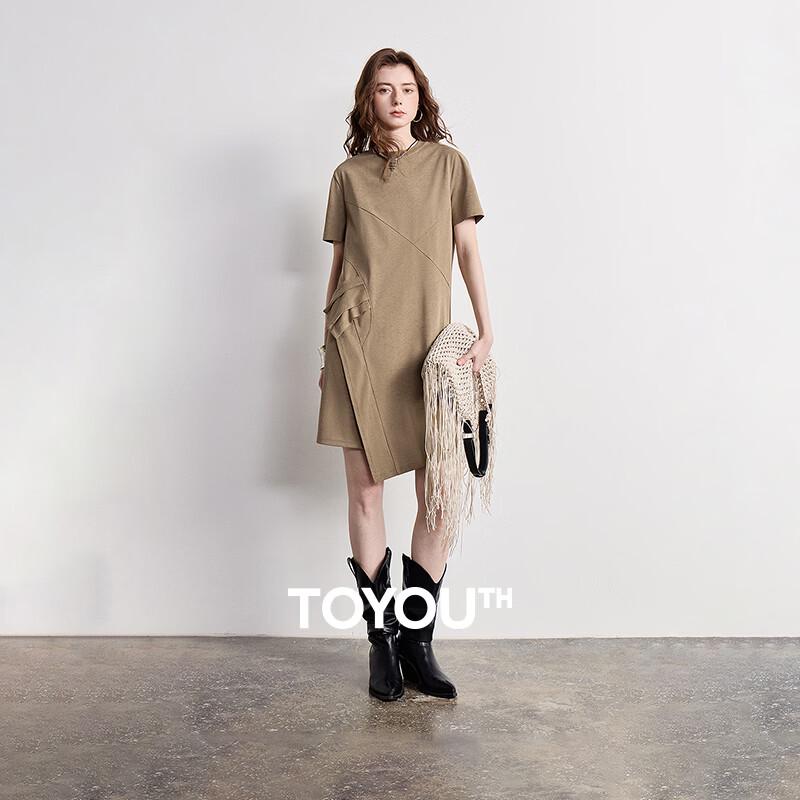 Chuyu Women s Batik Style Loose Fit T-Shirt Dress L