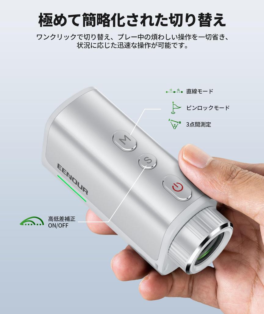 EENOUR Golf Laser Rangefinder Fastest Measurement in Distance 7x Telephoto Mini Monocular Distance Includes Case U1/U2, Ultra-Compact, 0.02 Seconds,